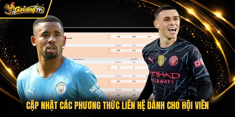 Cập nhật các phương thức liên hệ dành cho hội viên