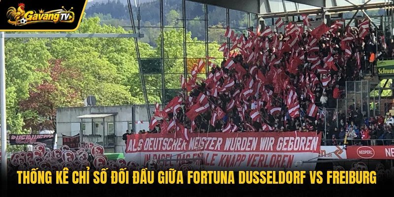 Thống kê chỉ số đối đầu giữa Fortuna Dusseldorf vs Freiburg